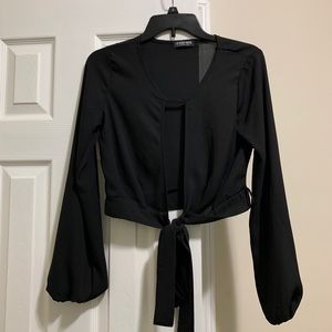 Fashion nova deep plunging top